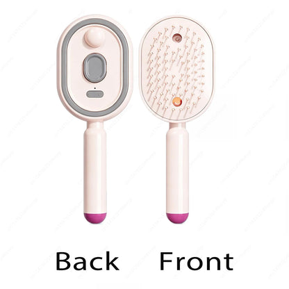 2-in-1 Misting Hair Brush with Retractable Water Spray