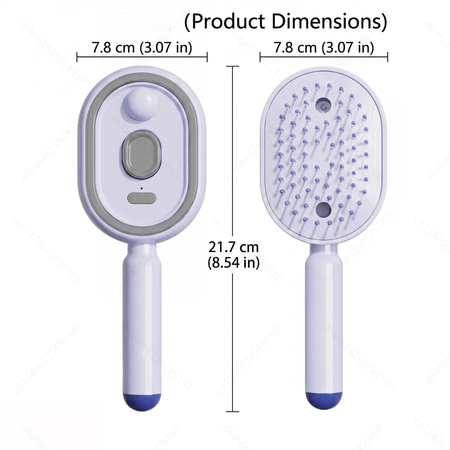 2-in-1 Misting Hair Brush with Retractable Water Spray
