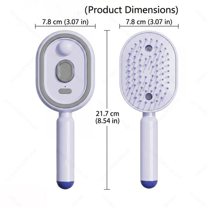 2-in-1 Misting Hair Brush with Retractable Water Spray