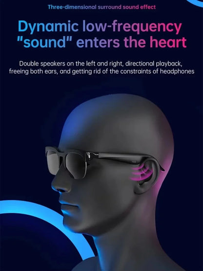 Lenovo AI Smart Glasses with Real-Time Translation and Bluetooth Audio