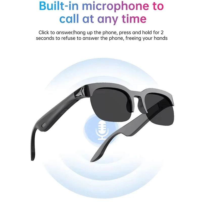 Lenovo AI Smart Glasses with Real-Time Translation and Bluetooth Audio